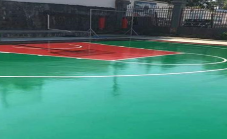 海南藏族篮球场翻新地面